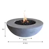 Gas Feuerstelle Ätna in grauer Betonoptik aus Faserbeton Produktbild-Vorschau 5