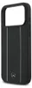 A black phone case with silver stripes and a Mercedes logo. Produktbild-Vorschau