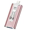 A rose gold colored USB stick with white and silver accents, shown against a white background. Produktbild-Vorschau