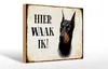 Holzschild Spruch 30x20cm holländisch Hier Waak ik Produktbild-Vorschau 1