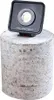A black work light is placed on top of a concrete cylinder. Anteprima dell’immagine prodotto