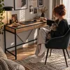 Schreibtisch LOFT PURE Craft Eiche 124 cm 2 Schubladen Produktbild-Vorschau 9