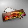 Bild auf Leinwand - Leinwandbild - Hamburger Sandwich - Produktbild-Vorschau 2