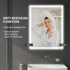 HOMCOM Zrcadlo do koupelny s osvětlením 90 x 70 cm, LED Náhled obrázku produktu 6