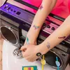 Temporäre Tattoos Retro Disco 80er Party Geburtstag Produktbild-Vorschau 3