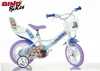 A children's bicycle with a Frozen theme, displayed against a white background. Náhľad obrázku produktu