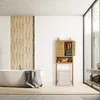 relaxdays Waschmaschinenschrank, 10020299_0 braun 3 Produktbild-Vorschau 2