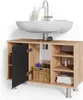 A bathroom vanity with a sink and faucet, showing the storage space underneath. Náhled obrázku produktu