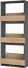 Étagère murale Vicco Repose Chêne doré/anthracite 40x98cm, Voir les images du produit 2