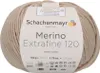 A ball of beige yarn with a label. Produktbild-Vorschau