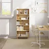 A home office or study area with a bookshelf and desk. Produktbild-Vorschau