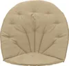 A top-down view of a beige cushion for a chair. Produktbild-Vorschau