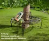 Gartenbank Halbkreis" aus Metall in Rost-Optik, Baumbank, Produktbild-Vorschau 7