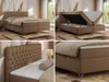 MKS MEBLE Boxspringbett 140x200, Bett 140x200 mit Matratze Produktbild-Vorschau 4