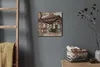Coloray Uhr auf Leinwand 30x30 cm Wand Uhr Dekoration Produktbild-Vorschau 4
