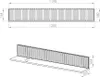 Wandboard, 120 cm breit, in kaschmir, Rillenoptik, Produktbild-Vorschau 4