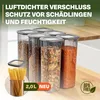 Viwares słoiki do przechowywania z pokrywką, hermetyczne, Podgląd zdjęcia produktu 7