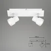 LED Deckenspot Strahler dreh-& schwenkbar 2x GU10 je 5W Produktbild-Vorschau 7