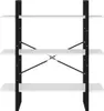 vidaXL Regál na knihy bílý 100x30x105 cm Dřevěný materiál Náhled obrázku produktu 5