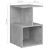 Comodini 2 pz. Grigio cemento 35x35x55 cm Materiale a base Anteprima dell’immagine prodotto 7