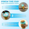 Slush Becher 2-teiliges Set,Silikon Squeeze Cup Slush Eis Produktbild-Vorschau 5