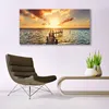 Glasbilder 140x70 Wandbild Druck auf Glas Sonne Brücke Meer Produktbild-Vorschau 3