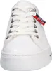 A close-up, front-facing view of a white sneaker. Produktbild-Vorschau