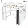 Flieks Etagenbett 140x200cm mit Schreibtisch und Ablagen, Produktbild-Vorschau 5
