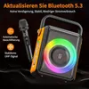 JYX Karaoke mit LED-Licht, 2 Funkmikrofone,TWS-Funktion, Produktbild-Vorschau 2