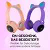Kabellose LED-Kopfhörer mit Katzenohr-Design, Mikrofon, Produktbild-Vorschau 8