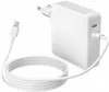 A white USB-C power adapter and a white USB-C to Lightning cable are shown on a white background. Podgląd zdjęcia produktu