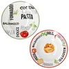 zestaw 2 talerzy do makaronu z dekorem zielono-czerwonym Podgląd zdjęcia produktu 1