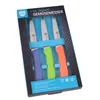 GRÄWE coltello spelucchino 3 pezzi, acciaio inox colorato1 Anteprima dell’immagine prodotto 3