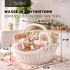 Panier cadeau vide avec poignées blanc Panier en osier Voir les images du produit 4