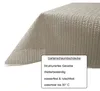 Garten Tischdecke Outdoor PVC rechteckig 130x220 cm Beige Produktbild-Vorschau 2