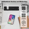 2er Set Nachttisch LED mit Steckdose,Nightstand mit 2 Produktbild-Vorschau 5