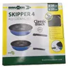 The image shows the packaging of a camping cooking set. Produktbild-Vorschau