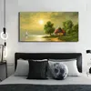 Coloray Canvas 140x70  Wandbild Leinwand Bilder Mond Meer Produktbild-Vorschau 4