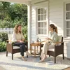 Outsunny Rattan Bistroset 3 teiligesGartenmöbel-Set mit 2 Produktbild-Vorschau 9