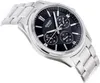 A close-up, angled shot of a silver Casio watch with a black dial. Produktbild-Vorschau