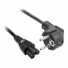 J49C Kaltgerätekabel Netzkabel Stromkabel CEE 7/7 zu C5 Produktbild-Vorschau 2