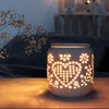 Elektrische Duftlampe, Keramik, Herzmuster, Aromalampe, Produktbild-Vorschau 4