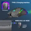 HXSJ T69 mechanische Maus, 2,4 G Wireless-Modus | 6 Produktbild-Vorschau 11