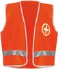 Kinder Spielweste Weste Notarzt Orange Gr. 128 Karneval Produktbild-Vorschau 3
