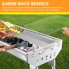 SunJas Holzkohlegrill, Edelstahl-Außengrill, tragbarer Produktbild-Vorschau 2