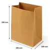 Blockbodenbeutel Kraftpapier 70g/m²  braun 200 + 100 x 290 Produktbild-Vorschau 2