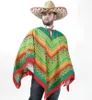 Erwachsenenkostüm Poncho in Grün Mexiko (XL) Produktbild-Vorschau 4