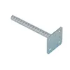 A single metal post anchor with a flat plate and holes, set against a white background. Produktbild-Vorschau