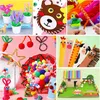 Bastelset für Kinder - Bastelbedarf inklusive Pompons, Produktbild-Vorschau 2