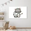 Wanddeko 120x80 cm - Kinder - Waschbär - Waldtiere, Deko, Produktbild-Vorschau 5